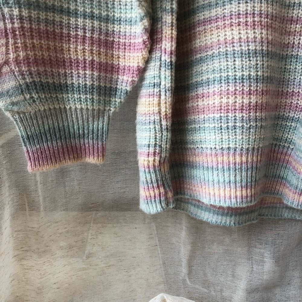 LC Lauren Conrad Beautiful Pastel Cable Knit Sweater Top.‎ Women’s XL - Picture 5 of 15